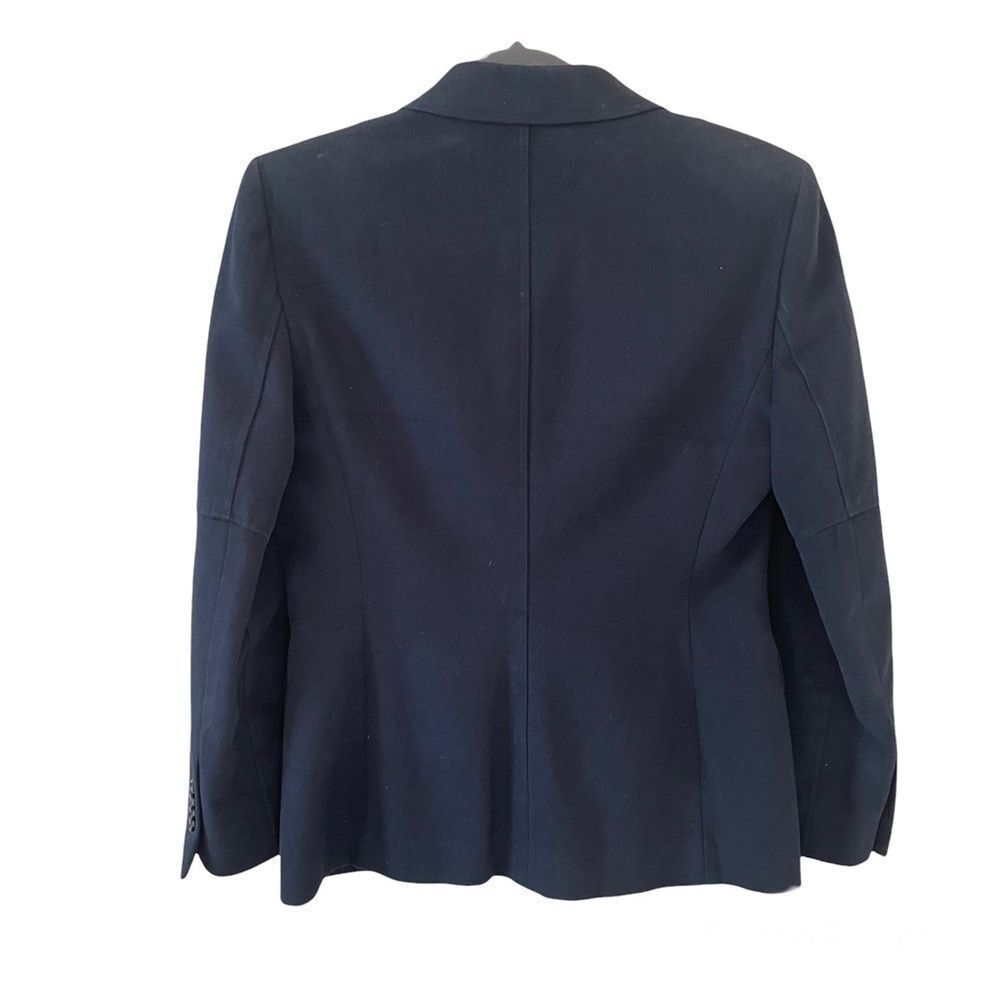 Brooks Brothers Women's Brushed Cotton Twill Navy Button Jacket 6 - Picture 2 of 7